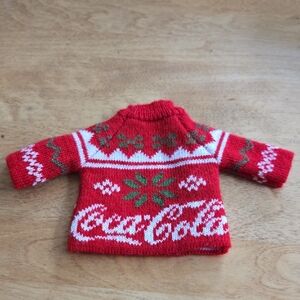 1/5$ 4/15$ 6/20$ Barbie Coca Cola Festive Red Knit Sweater